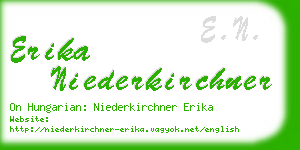 erika niederkirchner business card